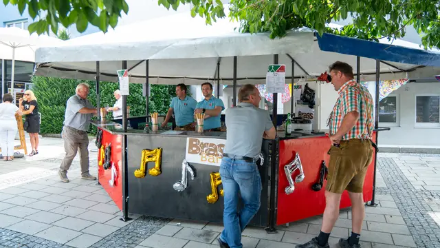 Die Brass Bar sorgte für Verpflegung in flüssiger Form. | Foto: MV Weißkirchen/Mathias Hubauer
