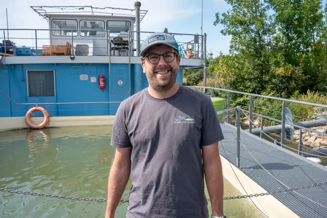 Thomas Friedrich leitet das Projekt "LIFE-Boat 4 Sturgeon" zur Rettung der Donaustöre. | Foto: Valentina Marinelic/MeinBezirk
