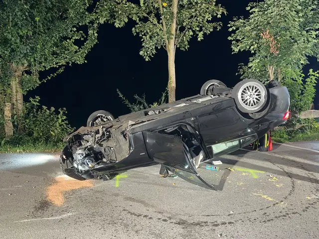 Am Montag, 18. August, gegen 21:30 Uhr kam ein Pkw im Bereich des Reintalersee von der Straße ab und überschlug sich. Die vier Insassen erlitten Verletzungen unbestimmten Grades. | Foto: ZOOM.Tirol