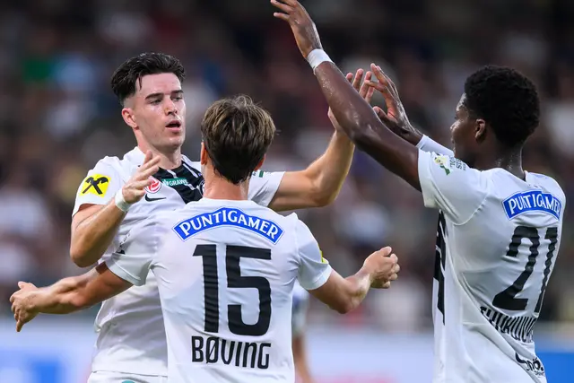 Kunstrasen und regnerische 12°C: Sturm erwarten im Aspmyra-Stadion von Bodø andere Bedingungen als in der Bundesliga. | Foto: GEPA