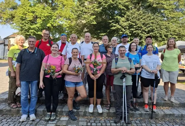Zu den zahlreichen Fußwallfahrergruppen, die am 15. August nach Ollersdorf pilgerten, zählte auch jene aus der Pfarre Neuberg. | Foto: Pfarre Neuberg