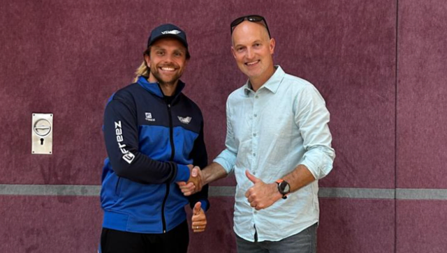 „Die Verpflichtung von Sami Aalto (l.) ist ein klares Statement. Wir wollen den Titel zurück in die
Draustadt holen“, so Obmann Stefan Rainer.  | Foto: VSV Unihockey