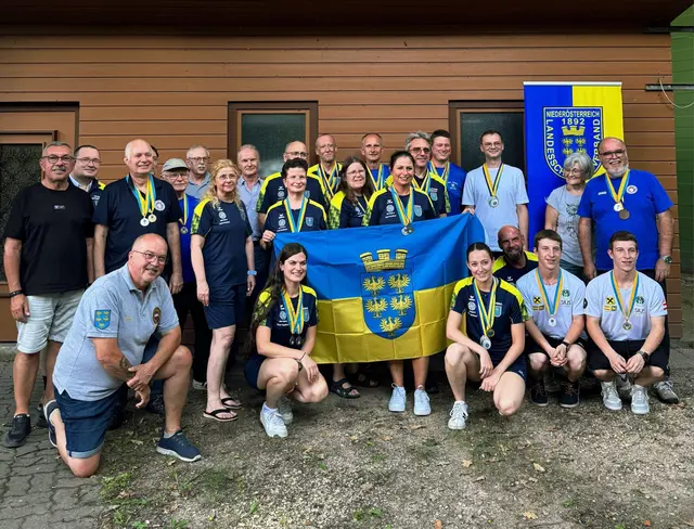 Die glücklicher Gewinner nach der Siegerehrung | Foto: Jäger- und Schützengilde Union Raika Waidhofen/Thaya