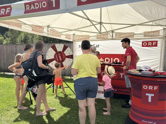 Das Glücksrad war auch wieder mit dabei.