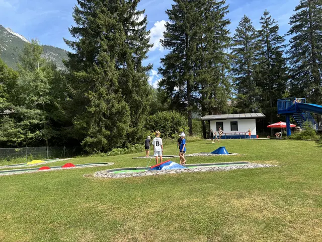 Der Minigolfplatz wurde auch fleißig genutzt.