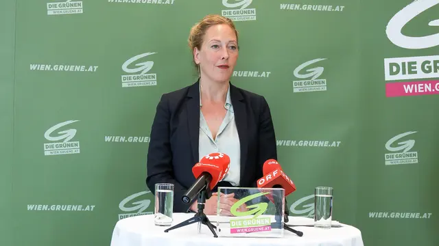 Die Grüne Wien-Parteichefin Judith Pühringer ist höchst erfreut, will mit ihrer Partei auch für einen Klimafokus beim Megaevent arbeiten. | Foto: Pölzl/RMW