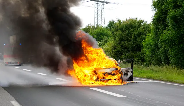 Im Bezirk Völkermarkt stand ein Fahrzeug in Vollbrand. (Symbolfoto) | Foto: stock.adobe.com/at/pb press
