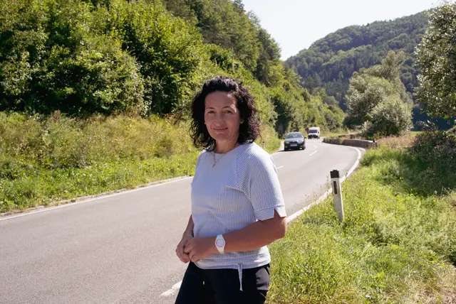 Ungersböck an der, für radfahrende Schüler, riskanten L144. | Foto: Santrucek