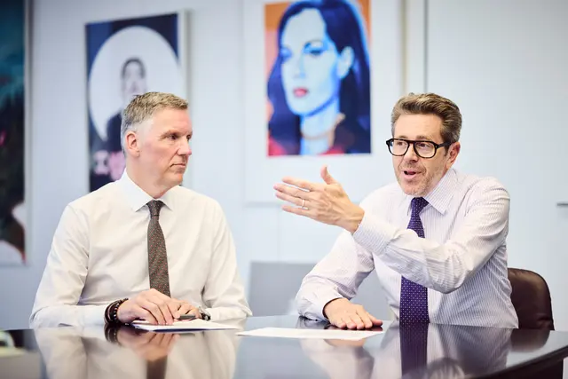 Wirtschaftskammer-Präsident Harald Mahrer (re.), Bundespartenobmann Transport und Verkehr, Alexander Klacska. | Foto: WKO