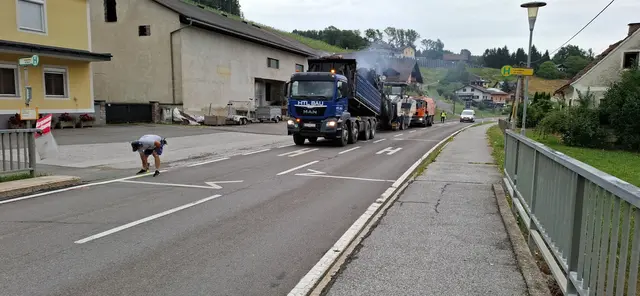 Die B 69, die Südsteirische Grenzstraße, war wegen Bauarbeiten seit Anfang Juli gesperrt. | Foto: © Land Steiermark/A 16