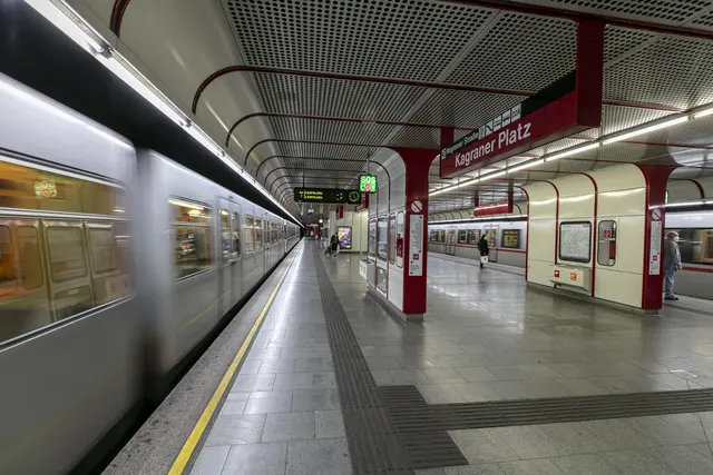 2006 wurde die U1 bis Leopoldau verlängert. Damit ging auch die Station Kagraner Platz in Betrieb. | Foto: Wiener Linien