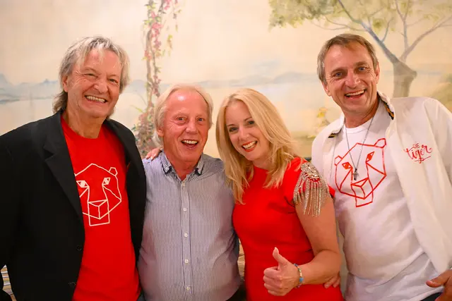 Bert Stubinger mit Franz Tandl, Sonja Bodner und Christian Triebelnig | Foto: Josef Bodner