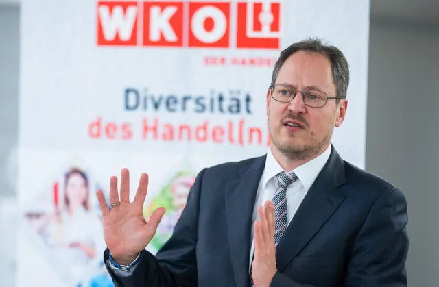 Bundesspartenobmann Handel Rainer Trefelik. | Foto: GEORG HOCHMUTH / APA / picturedesk.com