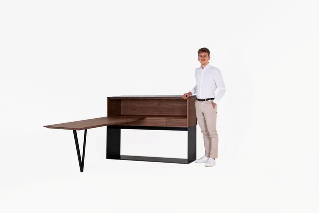 Doppelbauer verbindet mit seinem Stück sorgfältiges Handwerk und Funktionalität. | Foto: Harald Leitner