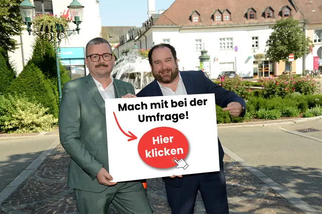 MeinBezirk Chefredakteur Oswald Hicker &amp; Meinungsforscher Christoph Haselmayer laden ein: Bestimmen Sie die Zukunft mit – meinbezirk.at/soticktnö | Foto: Markus Berger
