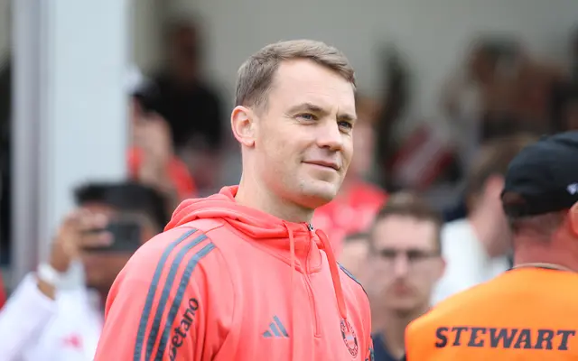 Torhüter Manuel Neuer kam nicht zum Einsatz, präsentierte sich in Imst aber bestens gelaunt. | Foto: Peter Leitner
