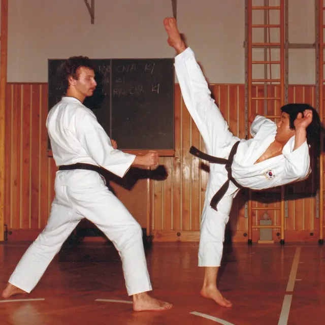 Als Gastlehrer im JJVO: Kim, Kwang Chul, damals 7. Dan Taekwondo
