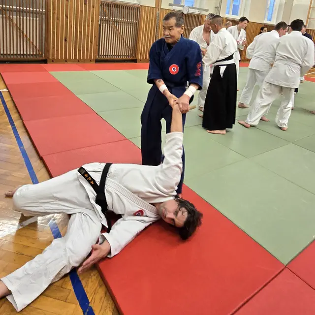 Als Gastlehrer im JJVO: Der Gründer ders Hiko Ryū Taijutsu, Sōshi Tanaka Kōshirō-sensei, 85, der international bekannte "Afghan Samurai".