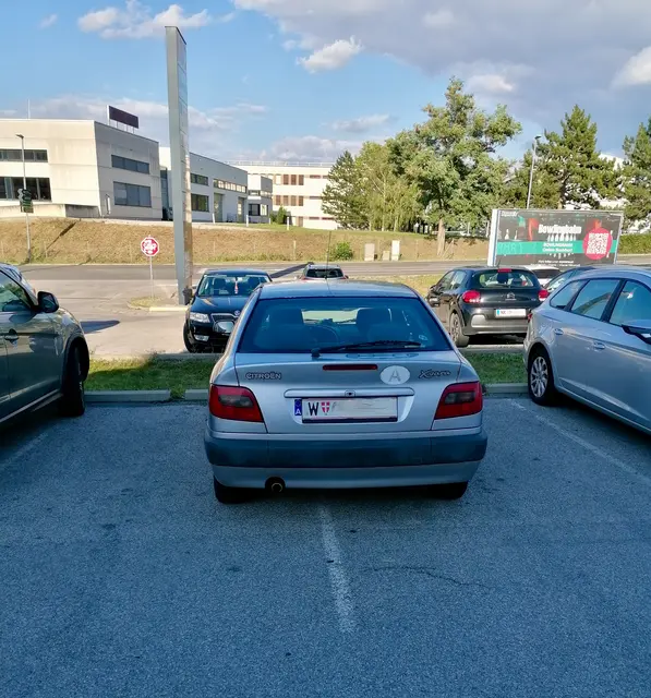 Klassiker: Der Kunstparker zwischen zwei Parkplätzen. | Foto: Name d. Fotografen d. Red. bekannt