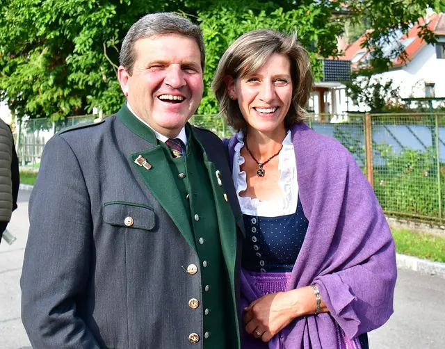 Bgm. Johann Stockinger mit Gattin Margareta