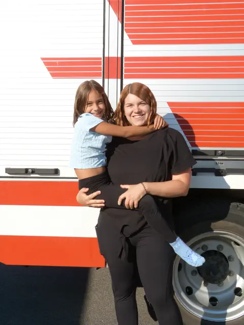 Emy und Nadine genossen ein tolles Feuerwehrfest in Piringsdorf.  | Foto: Vanessa Wittmann