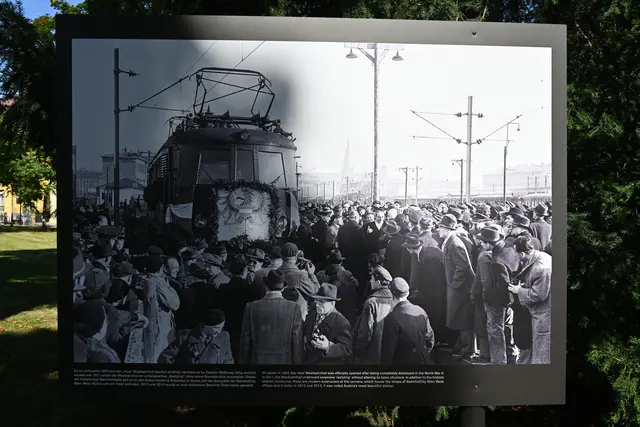 Feierliche Eröffnung des Westbahnhofs 1952