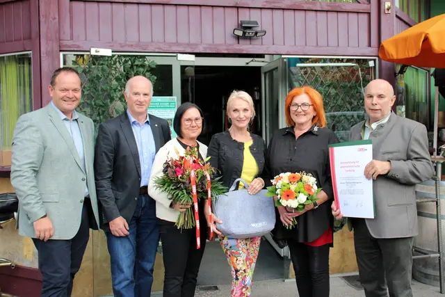 Roman Neumann, Werner Jost, Martina Krill, Riki Vogl, Monika Weissgerber und Manfred Prettenthaler in Ligist | Foto: Cescutti