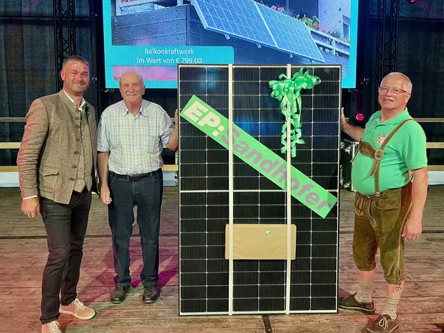 5. Preis: Balkonkraftwerk von Elektro Sandhofer für Josef Huber. | Foto: Strudengauer Messe