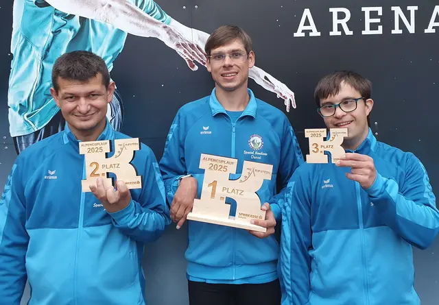 v.l.: Alexander Haissl, Daniel Stütz und Sören Schneeweiss holten sich gleich drei Podestplätze. | Foto: Stütz