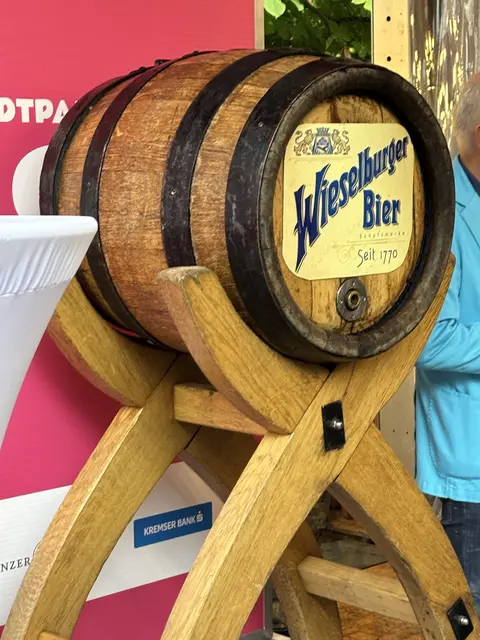 Das Bierfass für die Eröffnung | Foto: Schütz