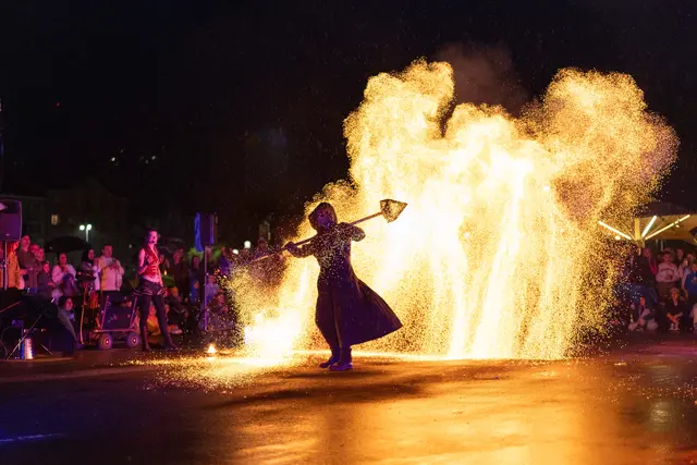 Das Flame Rain Theatre zeigte spektakuläre Ansichten. | Foto: Alena Klinger