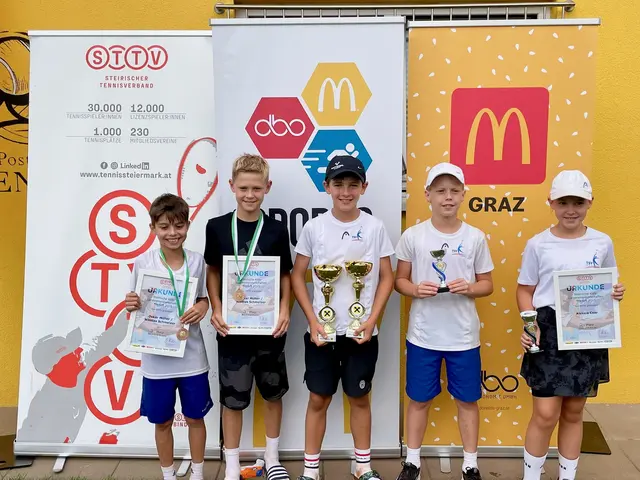 Die TSV Hartberg Tennis Kids durften sich bei den Landesmeisterschaften über großartige Erfolge freuen. | Foto: TSV Hartberg Tennis