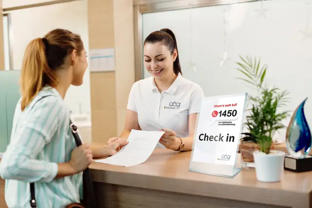 Der 1450-Check-in am Klinikum Schärding ermöglicht eine raschere PatientInnenanmeldung und eine bessere Planbarkeit in der Notaufnahme.  | Foto: OÖG