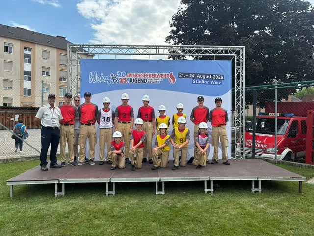 Die Feuerwehrjugend Mariapfarr war beim 25. Bundesfeuerwehrjugend-Leistungsbewerb in Weiz, vom 21. bis 24. August 2025, vertreten. | Foto: Freiwillige Feuerwehr Mariapfarr