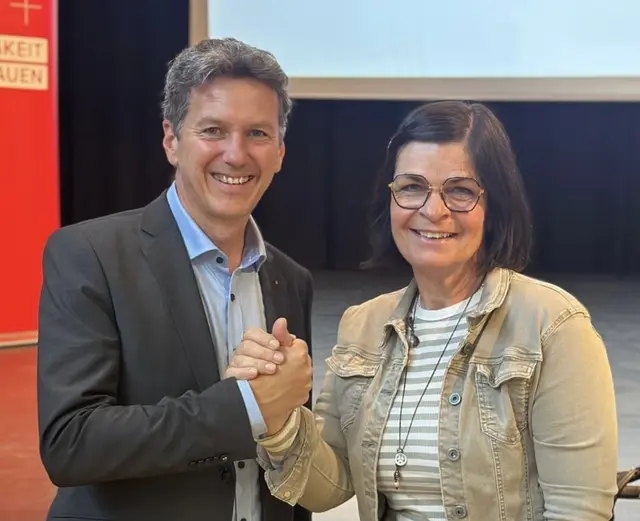 Daniel Fellner mit Marika Lagger-Pöllinger | Foto: SPÖ Kärnten – Marika Lagger-Pöllinger