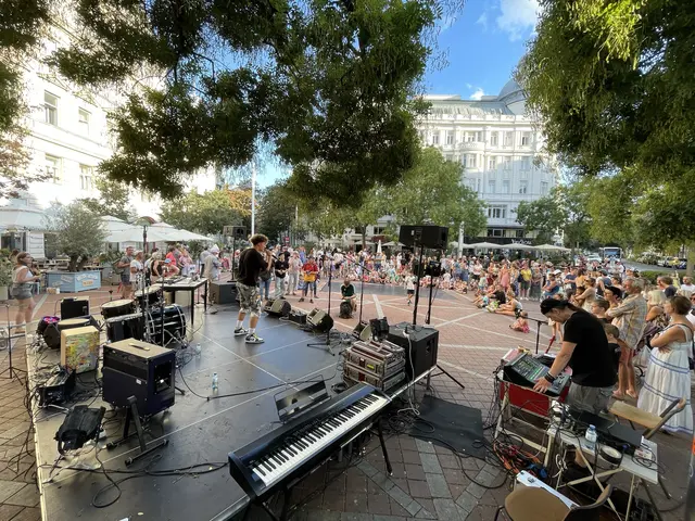 Die Bühne des Kulturfests "Riviera Brigittenau" befindet sich am Wallensteinplatz. | Foto: Tanja Schwind/ts.pictureworld