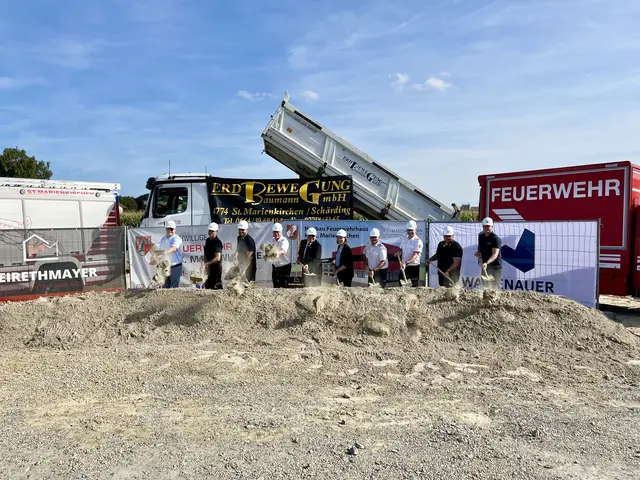 Am 25. August wurde der Spatenstich für das neue Feuerwehrhaus durchgeführt. | Foto: FF St. Marienkirchen