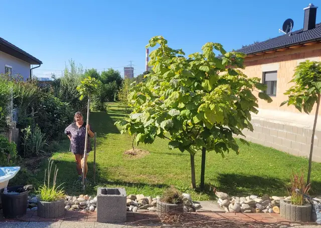 Ein Jahr danach: Christa Kramer arbeitet wieder in ihrem Garten. | Foto: Kramer