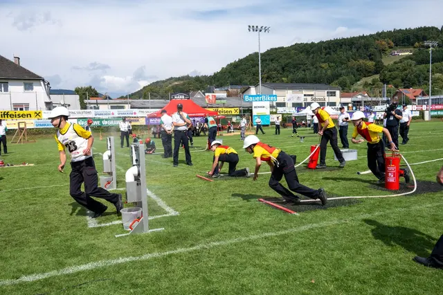 Voller Einsatz bei der Hindernisbahn und beim Staffellauf. | Foto: BFVMZ/FF Freßnitz