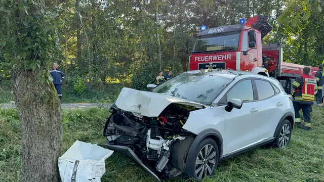 Beim Eintreffen der Rettungskräfte wurde die verletzte Lenkerin erstversorgt und anschließend mit Verletzungen unbestimmten Grades in ein nahegelegenes Klinikum transportiert. | Foto: DOKU-NÖ