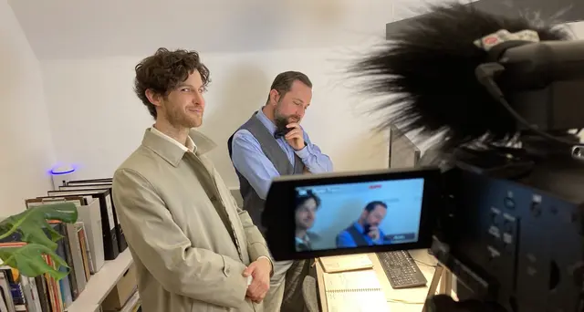 Hinter den Kulissen beim Filmdreh zu "Falkner und die Linie im Sand". | Foto: Martin Kuttnig