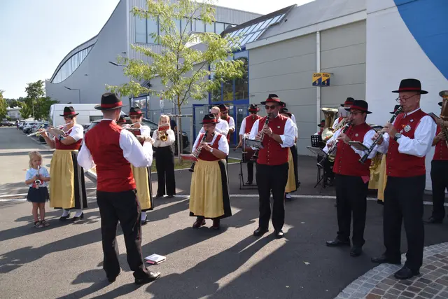 Die Stadtkapelle Oberwart spielte ein Platzkonzert. | Foto: Michael Strini