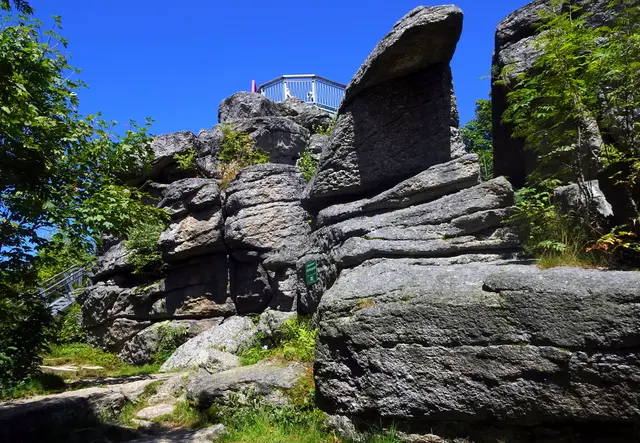 Der felsige Nebelstein, einer der schönsten Aussichtsberge des Waldviertels