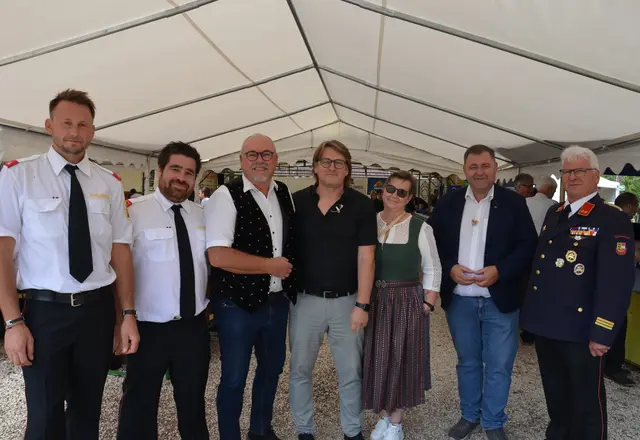 Fabio Lippnig, Christian Sneditz, Gerald Grebenjak, Bernhard Sutterlüty, Trixi Stornig, Stefan Riepl, Horst Sneditz (vo links)