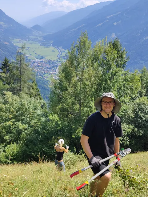 Der tolle Tiefblick über das Mölltal sorgt für gute Laune | Foto: Lucas Gasthauer