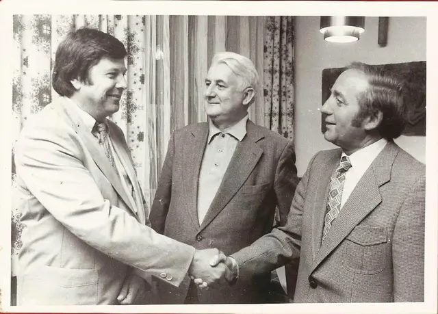Maßgebliche Personen in der Messegeschichte: Gregor Fuchs, Heinrich Ammerer und Ludwig Untner in den Anfangsjahren. | Foto: Foto Baier