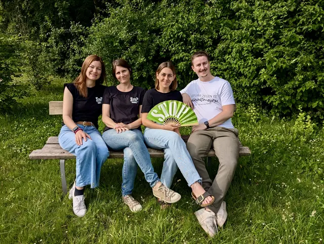 Das Team von StoP Wels: Yasmin Ramelmüller, Simone Heinz-Jahraus, Verena Hochholzer und Tobias Nenning. | Foto: StoP