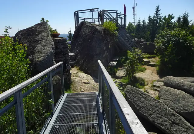 Aufstieg zur Aussichtsplattform