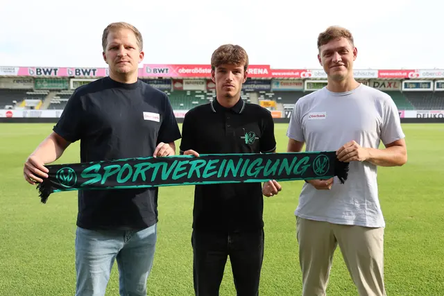 Wolfgang Fiala, Nicolas Bajilicz und Lukas Brandl, Technischer Direktor der SV Ried. | Foto: SVR/Schröckelsberger