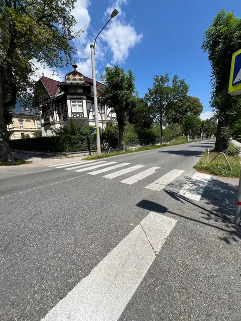 Der bisher einzige bestehende Zebrastreifen an der Kreuzung Bienerstraße-Falkstraße. | Foto: Liste Fritz